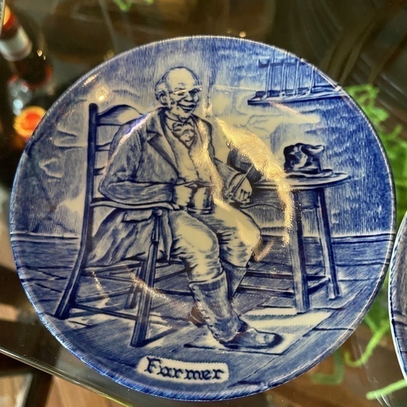 5 set Vintage Enoch Wedgwood 4" Coasters - Picture 4 of 8